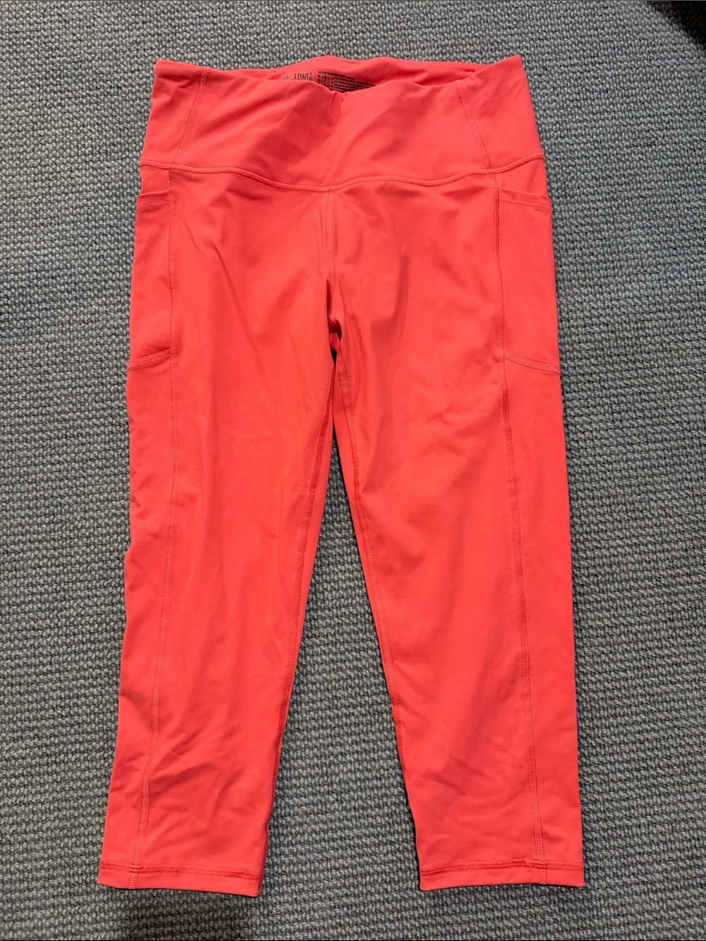 Women's High-Waist Capri Leggings in Coral Red - Victorias Secret